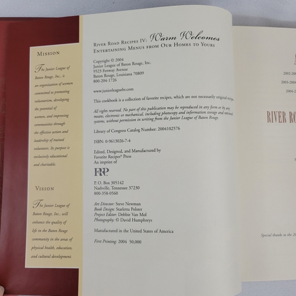 River Road Recipes Iv Warm Welcomes Hardcover Book - Picture 4 of 15